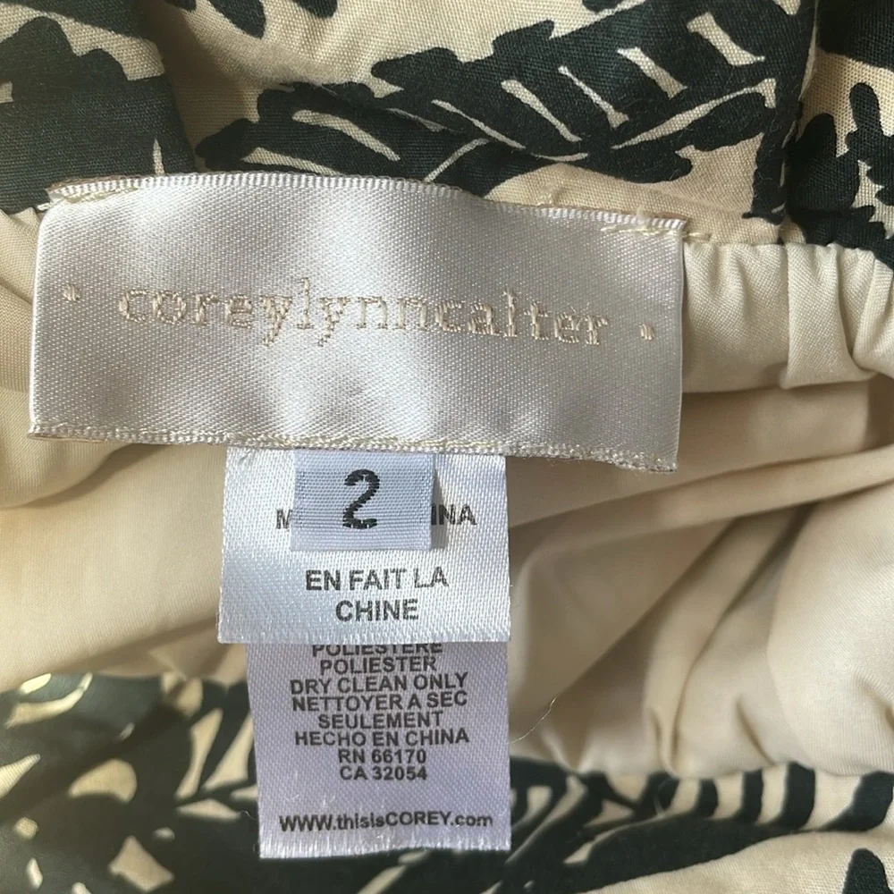 ❤️SOLD Corey Lynn Carter Anthropologie Tropical Vacation Painterly Cotton Skirt - Picture 15 of 15